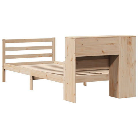 vidaXL Bookcase Bed without Mattress 90x200 cm Solid Wood Pine
