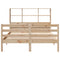 vidaXL Bookcase Bed without Mattress 120x190 cm Small Double Solid Wood Pine