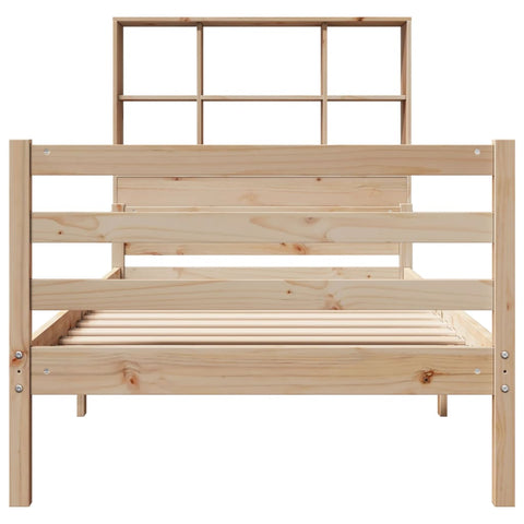 vidaXL Bookcase Bed without Mattress 100x200 cm Solid Wood Pine