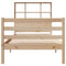 vidaXL Bookcase Bed without Mattress 100x200 cm Solid Wood Pine