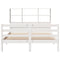 vidaXL Bookcase Bed without Mattress White 140x200 cm Solid Wood Pine
