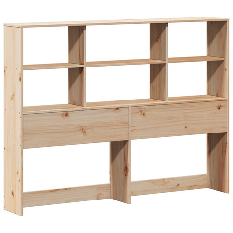 vidaXL Bookcase Bed without Mattress 160x200 cm Solid Wood Pine