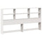 vidaXL Bookcase Bed without Mattress White 200x200 cm Solid Wood Pine