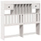 vidaXL Bookcase Bed without Mattress White 135x190 cm Double Solid Wood Pine
