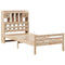 vidaXL Bookcase Bed without Mattress 90x200cm Solid Wood Pine