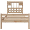 vidaXL Bookcase Bed without Mattress 90x200cm Solid Wood Pine
