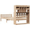 vidaXL Bookcase Bed without Mattress 90x200cm Solid Wood Pine