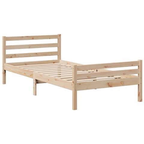 vidaXL Bookcase Bed without Mattress 100x200cm Solid Wood Pine