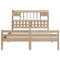 vidaXL Bookcase Bed without Mattress 140x200cm Solid Wood Pine