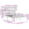 vidaXL Bookcase Bed without Mattress 140x200cm Solid Wood Pine