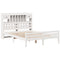 vidaXL Bookcase Bed without Mattress White 140x200cm Solid Wood Pine