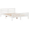vidaXL Bookcase Bed without Mattress White 140x200cm Solid Wood Pine