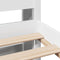 vidaXL Bookcase Bed without Mattress White 140x200cm Solid Wood Pine