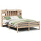 vidaXL Bookcase Bed without Mattress 150x200 cm King Size Solid Wood Pine