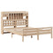 vidaXL Bookcase Bed without Mattress 150x200 cm King Size Solid Wood Pine