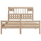 vidaXL Bookcase Bed without Mattress 150x200 cm King Size Solid Wood Pine