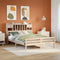 vidaXL Bookcase Bed without Mattress 150x200 cm King Size Solid Wood Pine