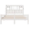 vidaXL Bookcase Bed without Mattress White 150x200 cm King Size Solid Wood Pine
