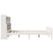 vidaXL Bookcase Bed without Mattress White 150x200 cm King Size Solid Wood Pine