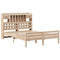 vidaXL Bookcase Bed without Mattress 160x200cm Solid Wood Pine