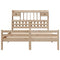 vidaXL Bookcase Bed without Mattress 160x200cm Solid Wood Pine