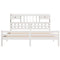 vidaXL Bookcase Bed without Mattress White 180x200 cm Super King Solid Wood Pine