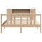 vidaXL Bookcase Bed without Mattress 120x200cm Solid Wood Pine