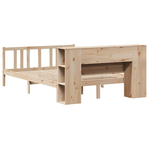vidaXL Bookcase Bed without Mattress 120x200cm Solid Wood Pine