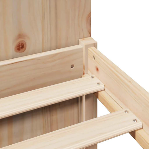 vidaXL Bookcase Bed without Mattress 120x200cm Solid Wood Pine