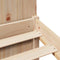 vidaXL Bookcase Bed without Mattress 120x200cm Solid Wood Pine