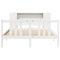 vidaXL Bookcase Bed without Mattress White 140x200cm Solid Wood Pine