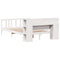 vidaXL Bookcase Bed without Mattress White 140x200cm Solid Wood Pine