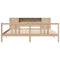 vidaXL Bookcase Bed without Mattress 180x200cm Solid Wood Pine