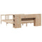 vidaXL Bookcase Bed without Mattress 200x200cm Solid Wood Pine