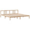 vidaXL Bookcase Bed without Mattress 200x200cm Solid Wood Pine
