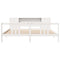 vidaXL Bookcase Bed without Mattress White 200x200cm Solid Wood Pine