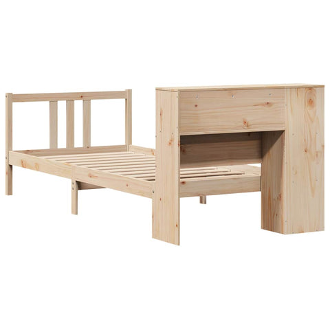 vidaXL Bookcase Bed without Mattress 90x190cm Solid Wood Pine