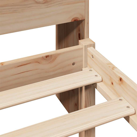 vidaXL Bookcase Bed without Mattress 90x190cm Solid Wood Pine
