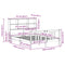 vidaXL Bookcase Bed without Mattress 135x190cm Double Solid Wood Pine