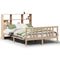 vidaXL Bookcase Bed without Mattress 120x200cm Solid Wood Pine