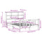 vidaXL Bookcase Bed without Mattress White 140x200cm Solid Wood Pine