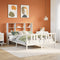 vidaXL Bookcase Bed without Mattress White 140x200cm Solid Wood Pine