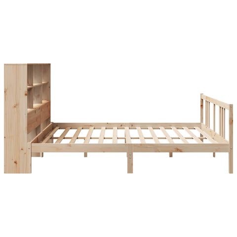 vidaXL Bookcase Bed without Mattress 180x200cm Super King Solid Wood Pine