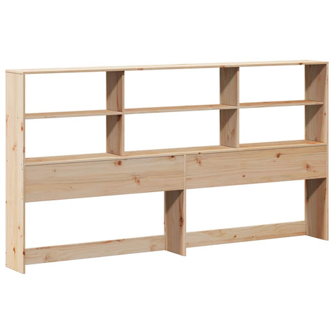vidaXL Bookcase Bed without Mattress 180x200cm Super King Solid Wood Pine
