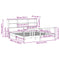 vidaXL Bookcase Bed without Mattress 180x200cm Super King Solid Wood Pine