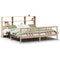vidaXL Bookcase Bed without Mattress 200x200cm Solid Wood Pine