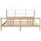 vidaXL Bookcase Bed without Mattress 200x200cm Solid Wood Pine