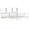 vidaXL Bookcase Bed without Mattress White 200x200cm Solid Wood Pine