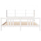 vidaXL Bookcase Bed without Mattress White 200x200cm Solid Wood Pine