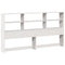 vidaXL Bookcase Bed without Mattress White 200x200cm Solid Wood Pine